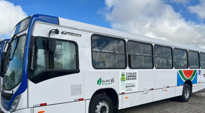 Mais cinco ônibus novos entram em circulação em Campina Grande. São 30 desde o ano passado