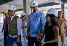 Lucas Ribeiro visita obras do Hospital da Mulher de CG e destaca avanço da construção