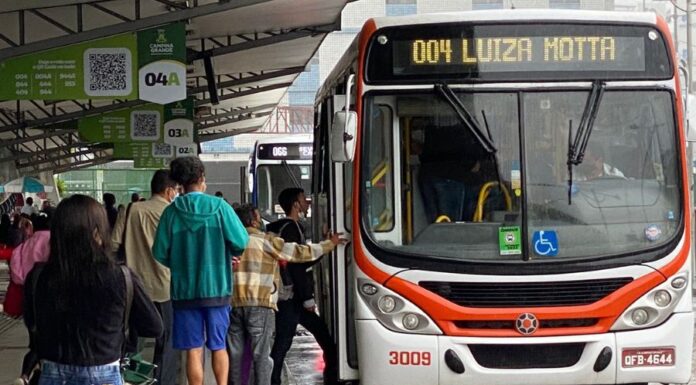 Clientes do transporte público coletivo de Campina Grande poderão fazer recarga com cartão de crédito