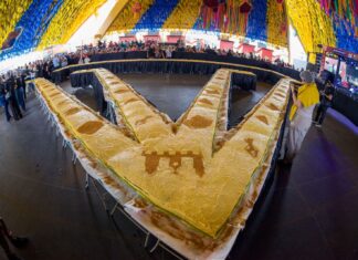 Campina Grande bate pela 12ª vez consecutiva os recordes de Maior Bolo de Milho e Maior Quadrilhão Junino do Mundo